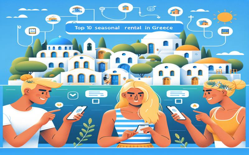 Top 10 applis de location saisonnière en Grèce