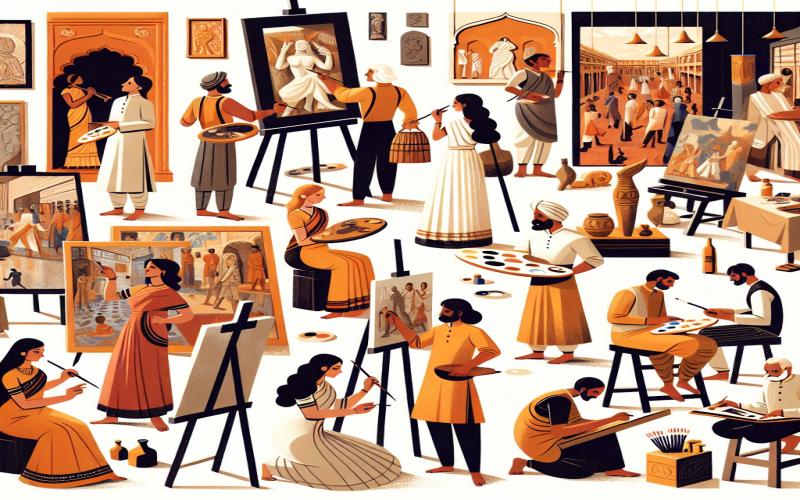 Exploration artistique en Inde : ateliers et galeries