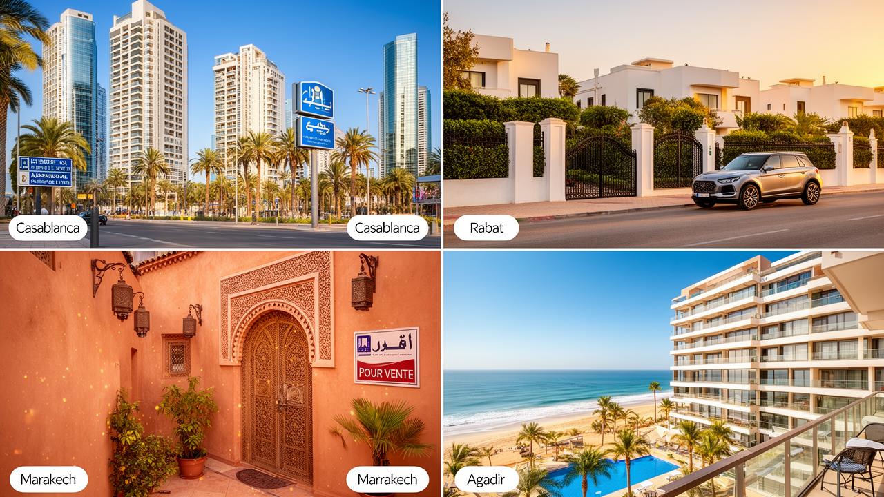 Prix de l’immobilier au Maroc : comparaison Casablanca, Rabat, Marrakech, Agadir