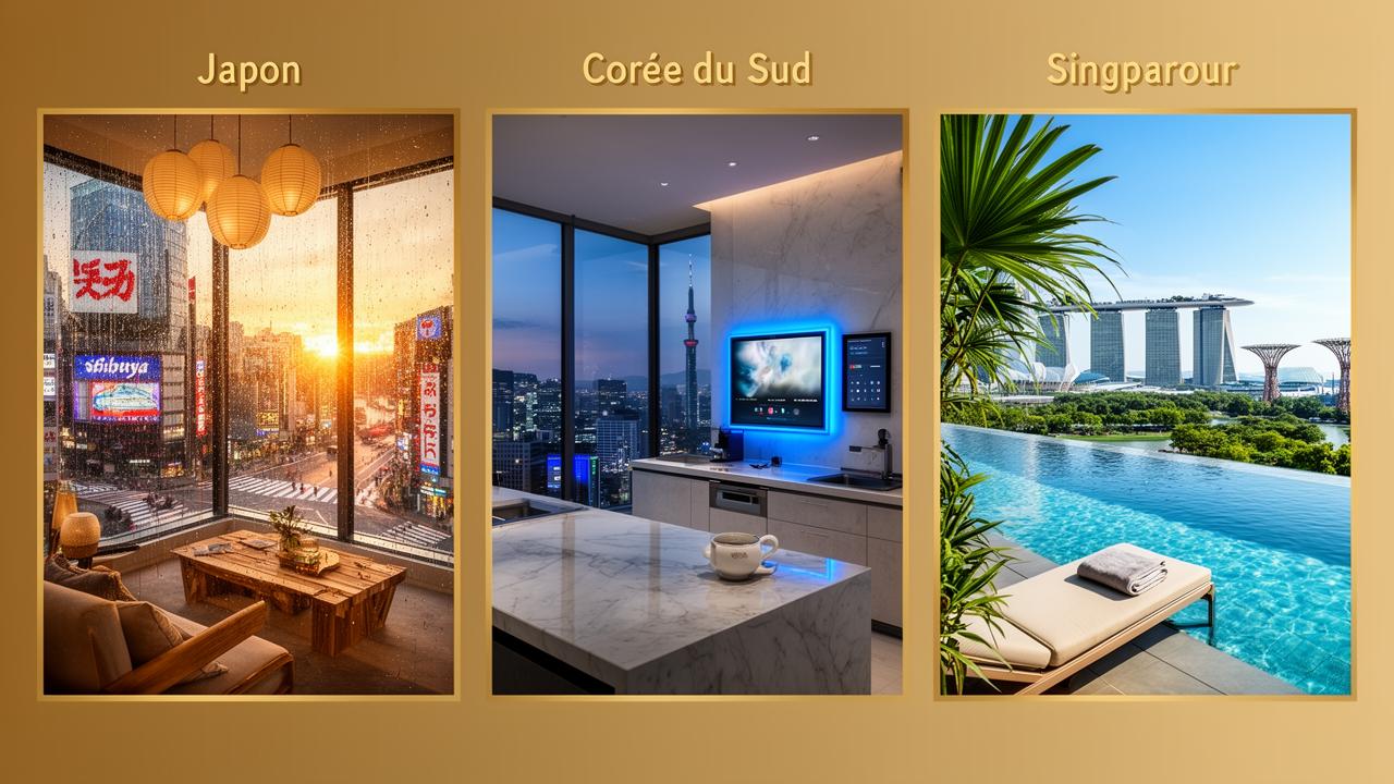 Japon vs Corée du Sud vs Singapour : le match immobilier pour les investisseurs