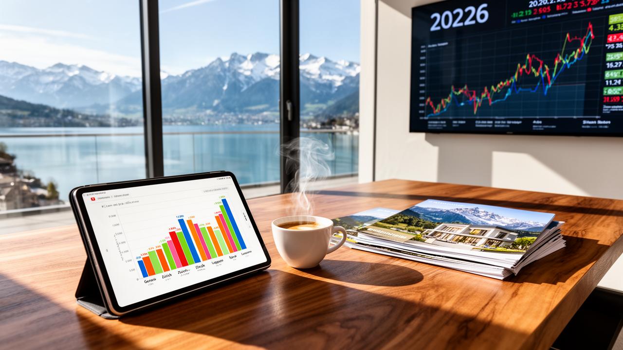 Prix de l’immobilier au Suisse en 2026 : comparaison Genève, Zurich, Lausanne, Lugano