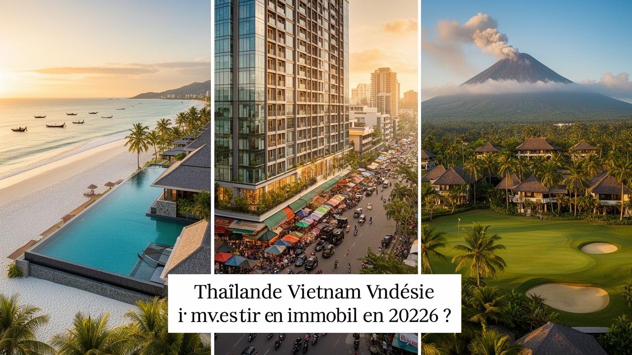 Thaïlande vs Vietnam vs Indonésie : où placer son argent en immobilier en 2026