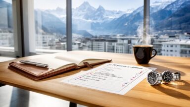 Checklist complète : 20 points à vérifier avant d’ouvrir une société en Suisse